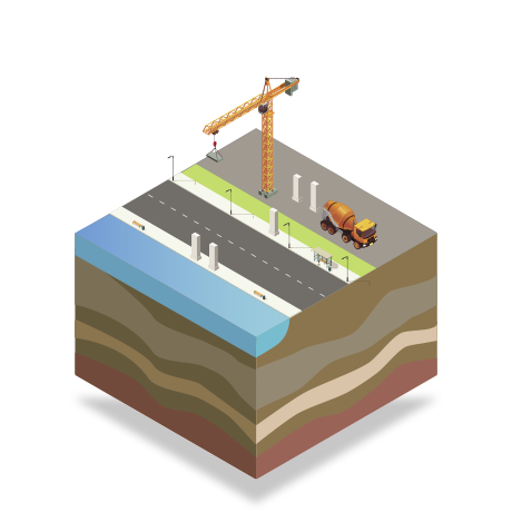 ponti fase di costruzione