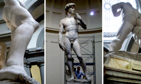 Monitoraggio David di Michelangelo con fibra ottica